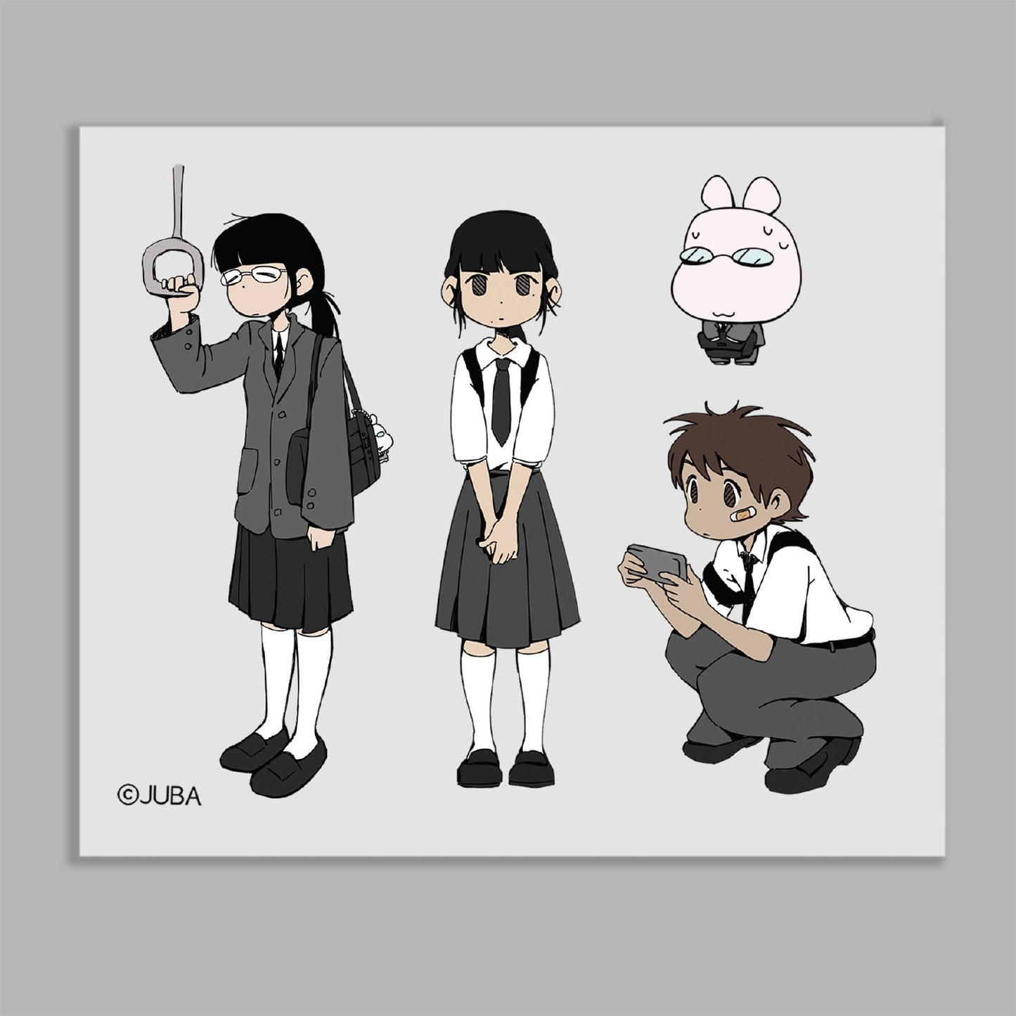 JUBA - Subway students matte transparent sticker