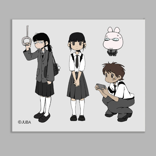JUBA - Subway students matte transparent sticker