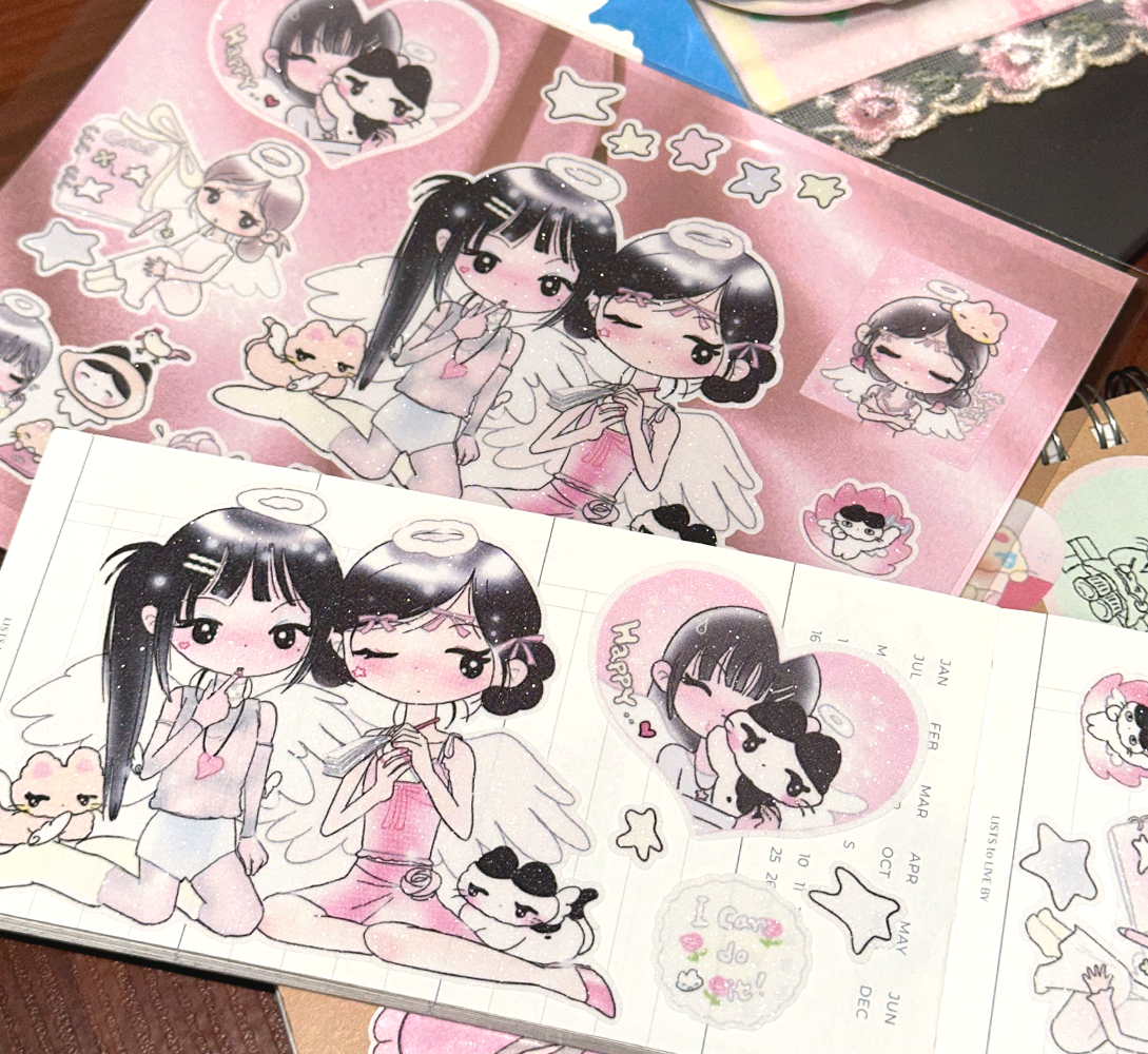 nanasmood - angels sticker