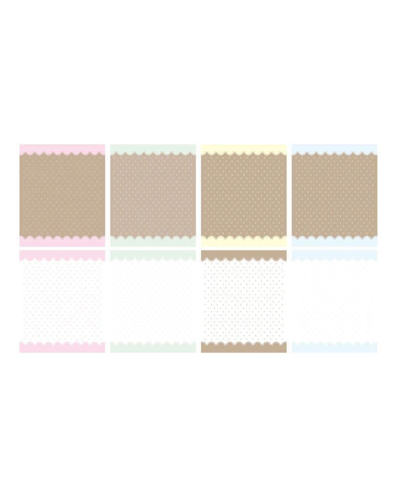 loverspickme - dot lace memo sheet sticker