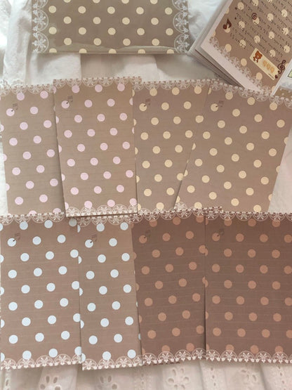 loverspickme - lace dot memo sheet sticker