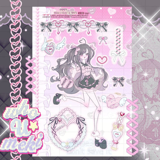 whoUmeki - girls club sticker