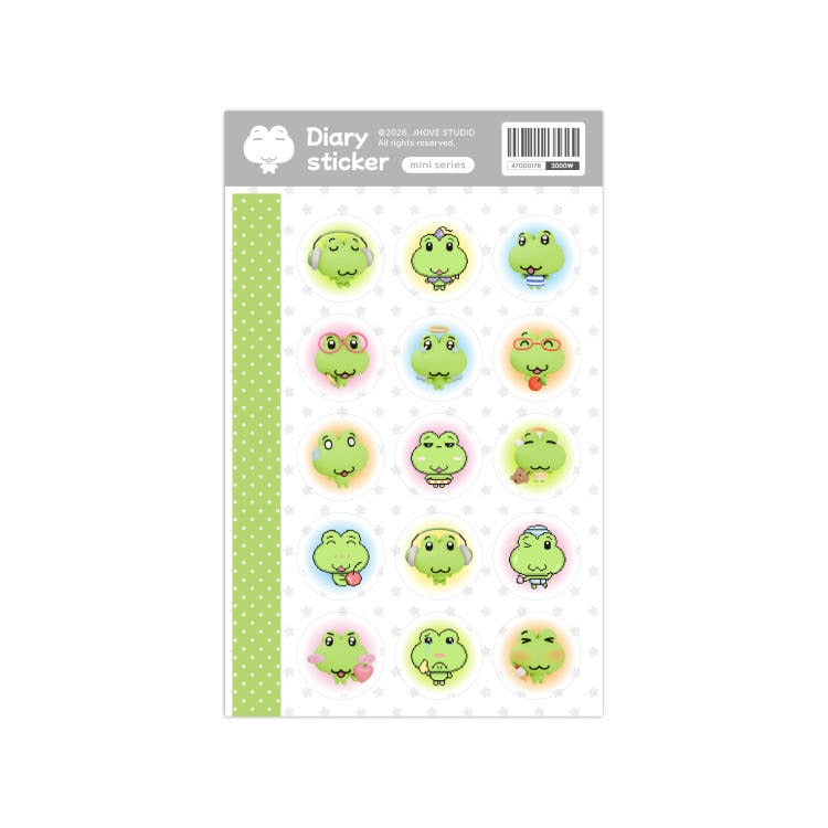 Jhove Studio - frog emoji sticker