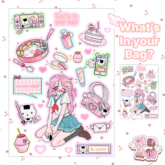 fantasia - what's in your bag sticker