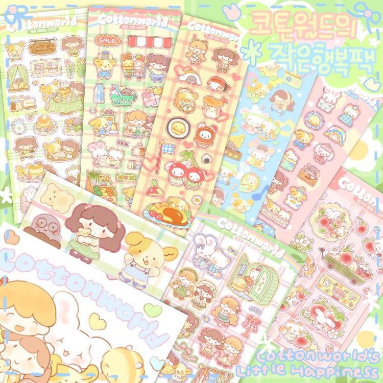 cotton world - little luck sticker pack