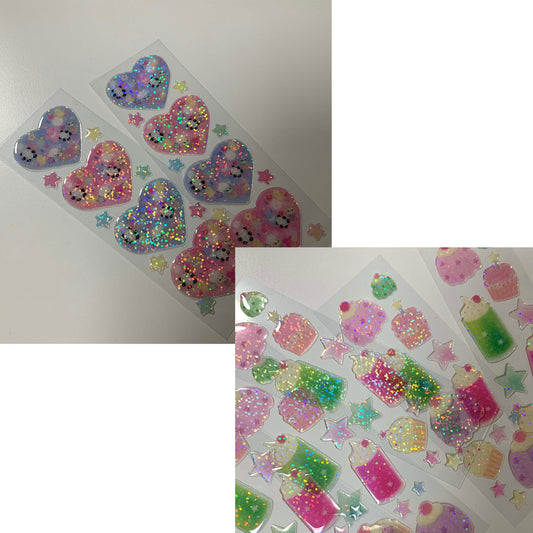 ♡ Hoonzzi - Sparkling Epoxy Sticker