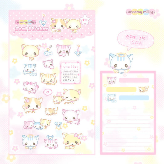 creamy milky - kitty's rule sticker