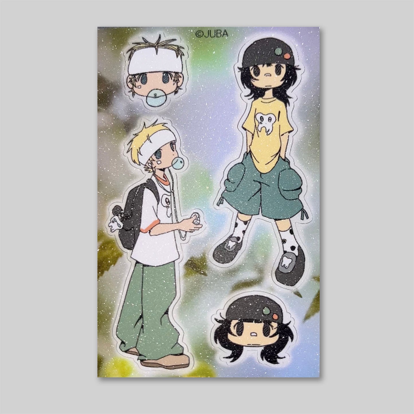 JUBA - Friends Matte Pearl Removable Sticker