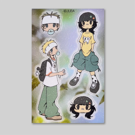 JUBA - Friends Matte Pearl Removable Sticker