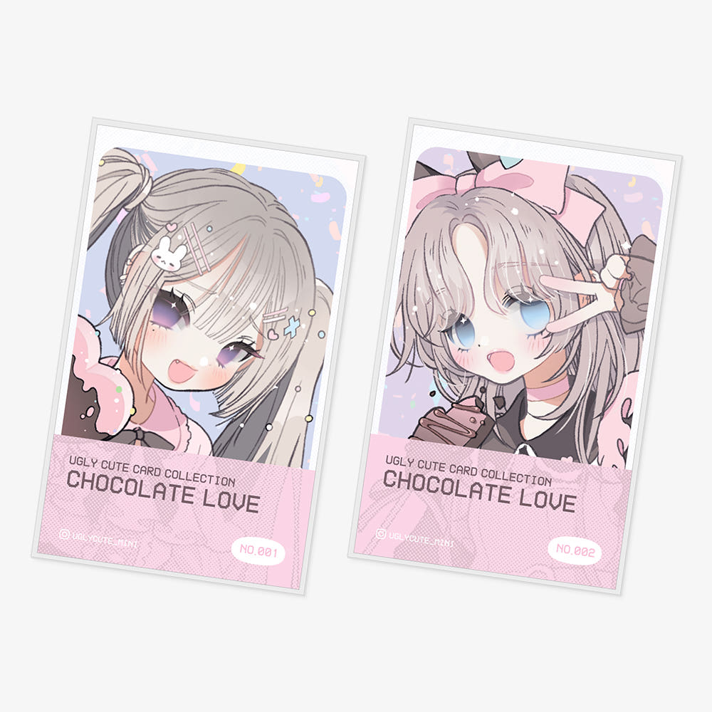 ugly cute - Chocolate love card set