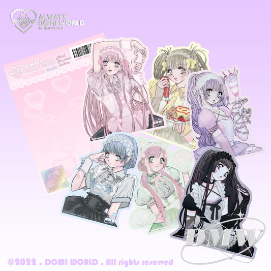Domi world - maid die cut sticker