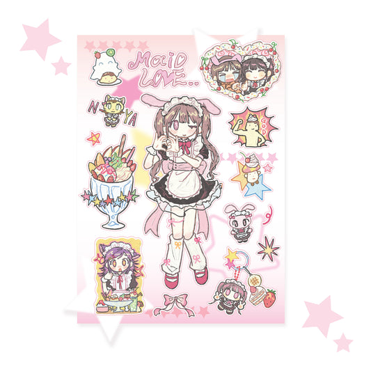 ♡ amustew - maid love sticker