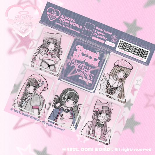 Domi world - daily id photo sticker