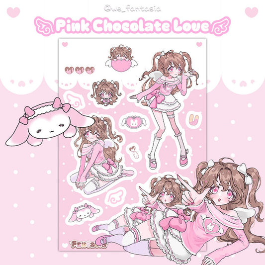 fantasia - pink chocolate love sticker