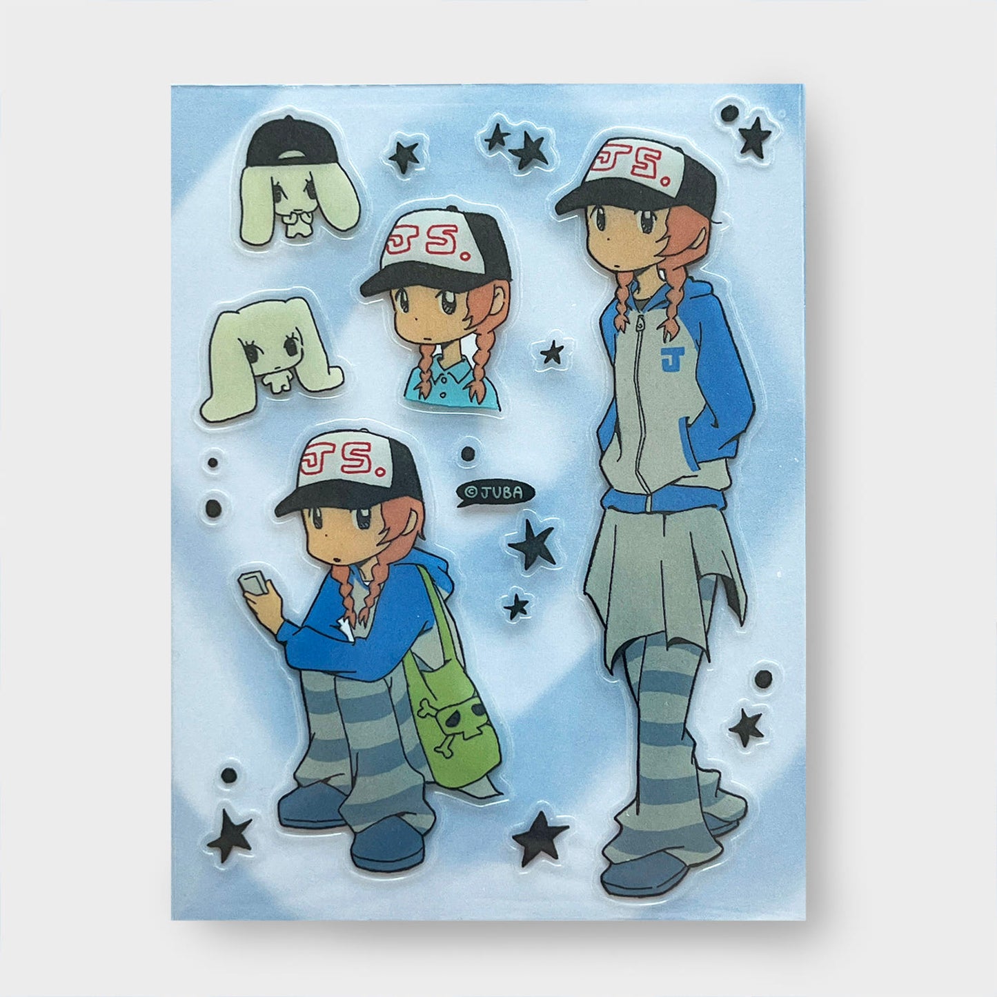 JUBA - Girl in a Hat Transparent Removable Sticker