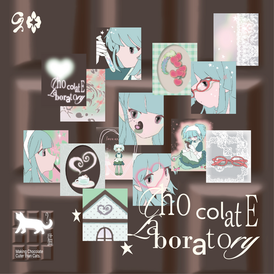 Channel - chocolate laboratory sticker