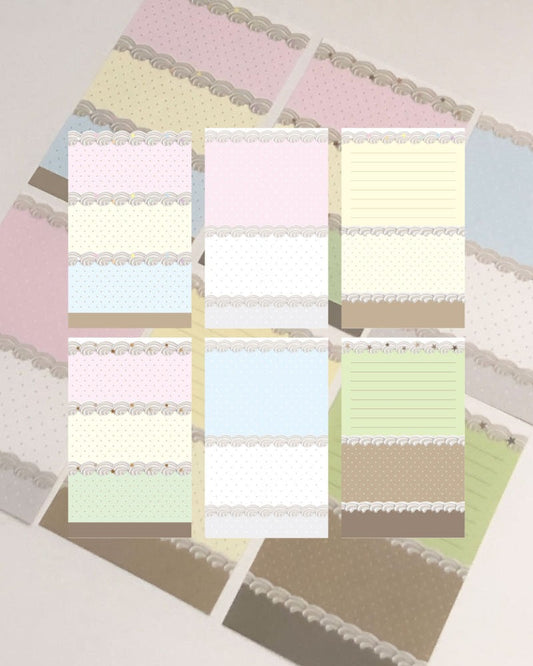 loverspickme - cream memo sheet sticker