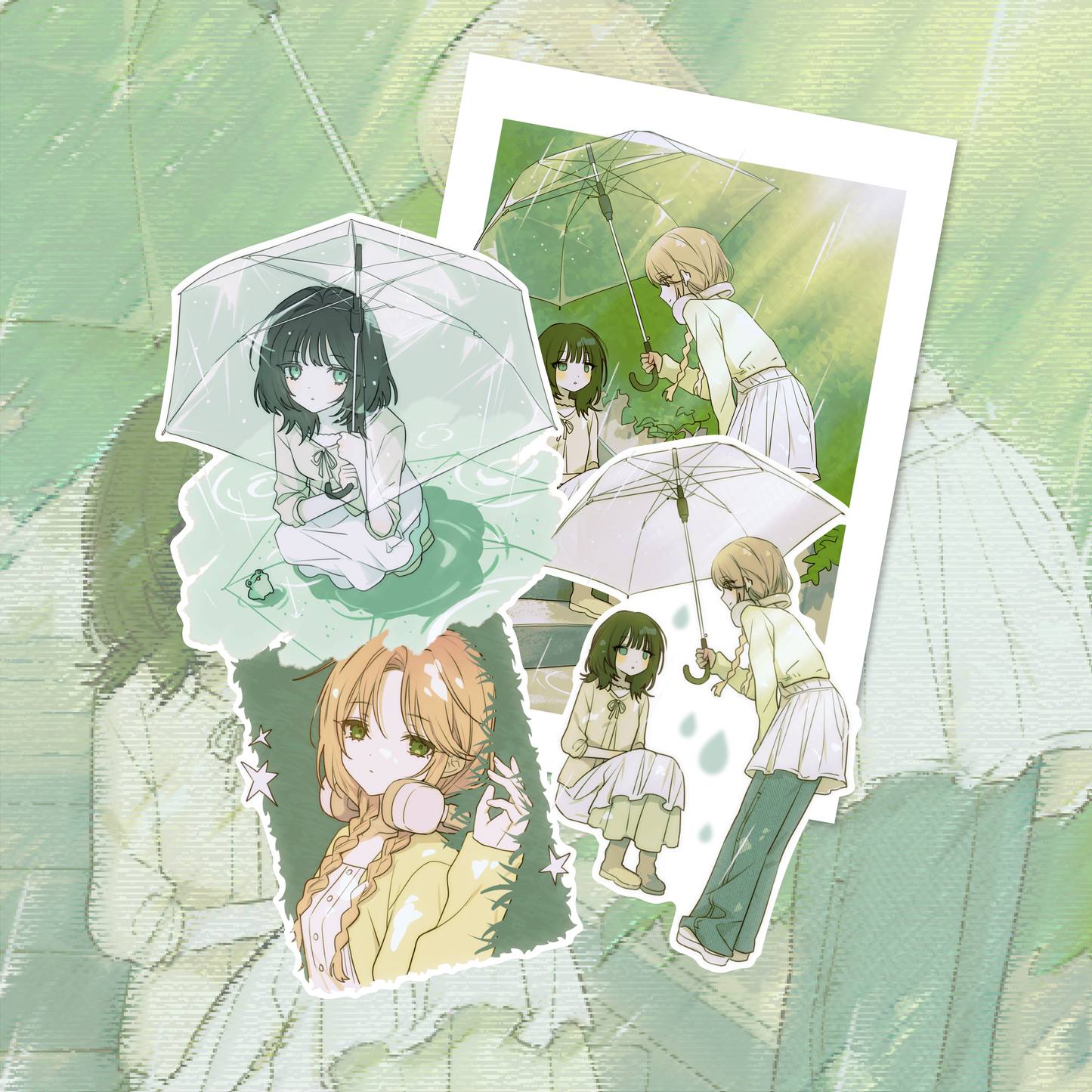 qzzling - Summer Whispers die cut Sticker Set