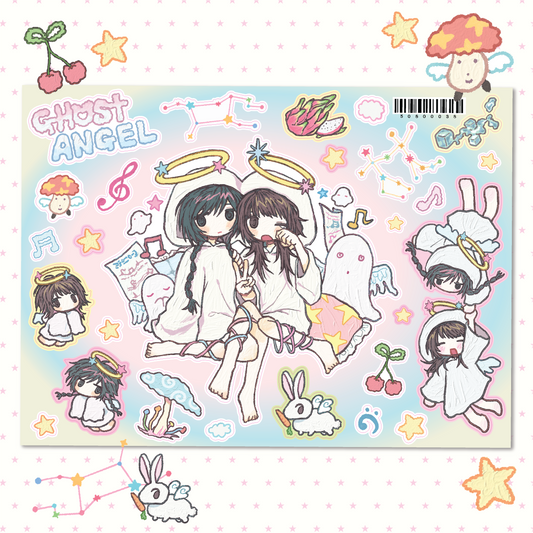 ♡ amustew - ghost angel sticker
