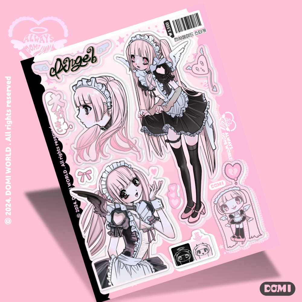 Domi world - angel maid sticker