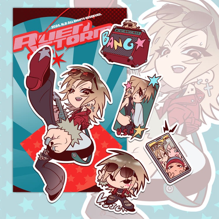 alien storm - vol. 2 sheet sticker