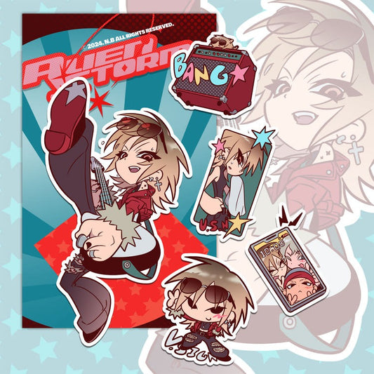 alien storm - vol. 2 sheet sticker