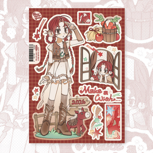 panamona girls - make a wish sticker