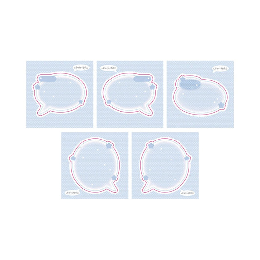 nevertheless - speech bubble blue memo sheet sticker