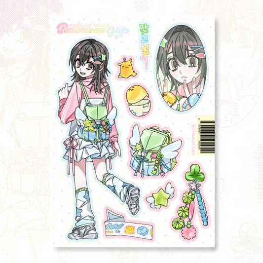 panamona girls - colorful gacha sticker