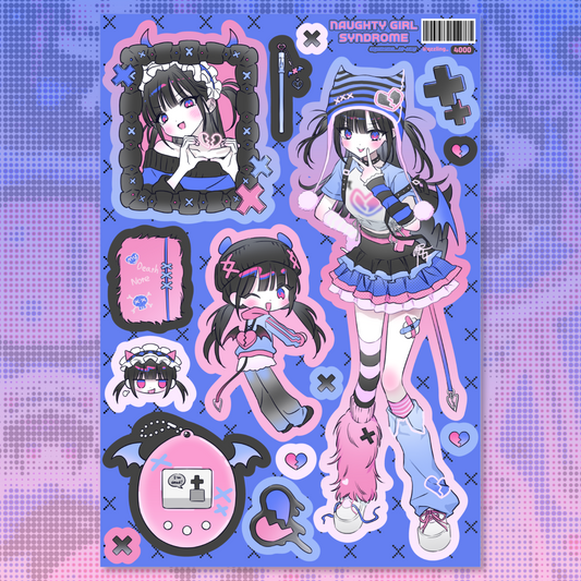 qzzling - naughty girl syndrome sticker