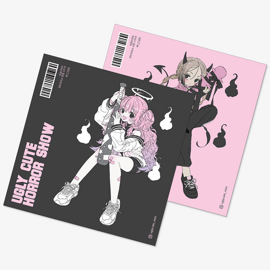 ugly cute - Cute horror show sticker set