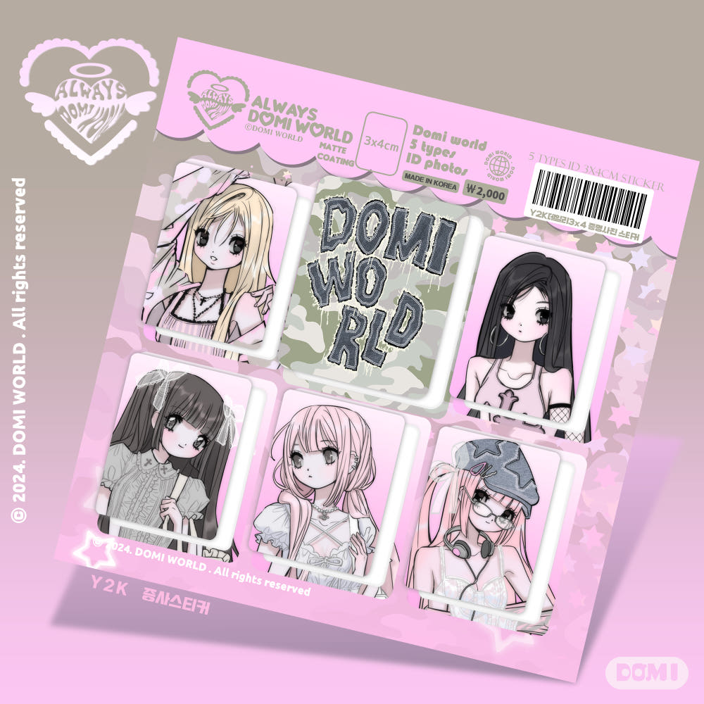 Domi world - Y2K id photo sticker