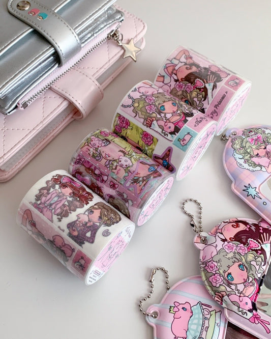 ♡ Sunonebird - The Pig Princess Roll Sticker Kiss Cut