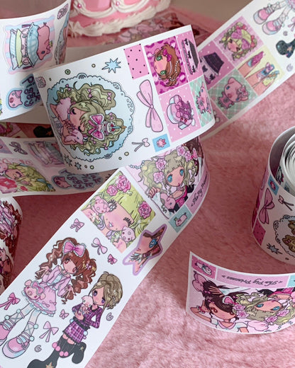 ♡ Sunonebird - The Pig Princess Roll Sticker Kiss Cut