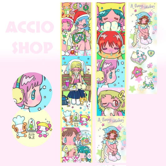 Accio Shop - A Furry Winter roll sticker kiss cut tape