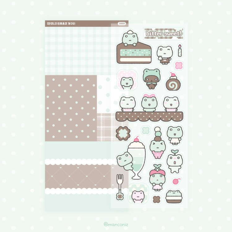 manconiz - mint choco sticker