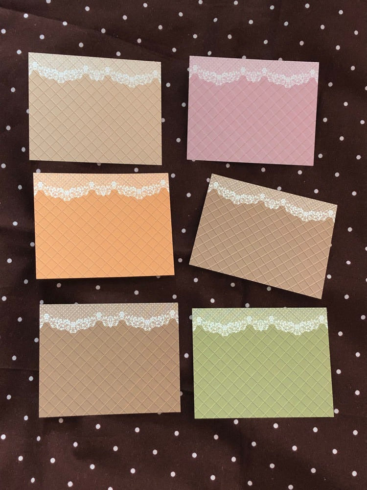 loverspickme - lace waffle memo sheet sticker