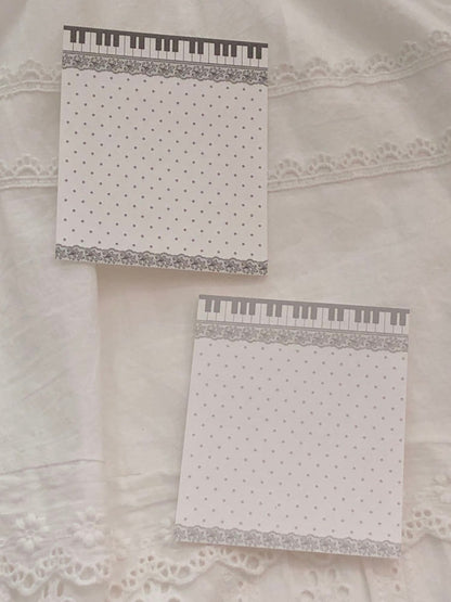 loverspickme - piano lace memo sheet sticker