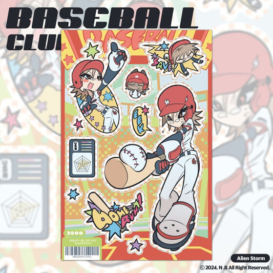 alien storm - baseball club usena sheet sticker