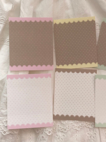 loverspickme - dot lace memo sheet sticker