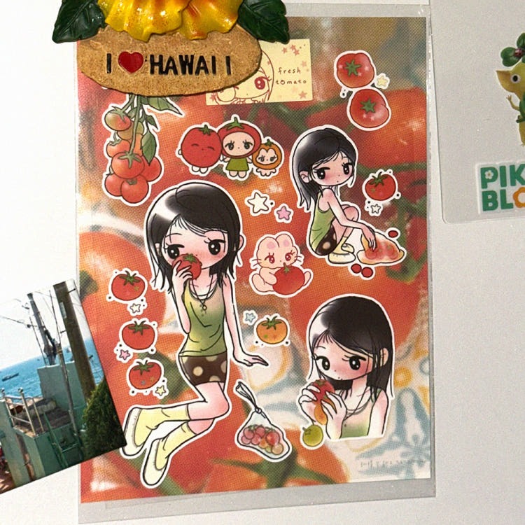 nanasmood - tomato sticker