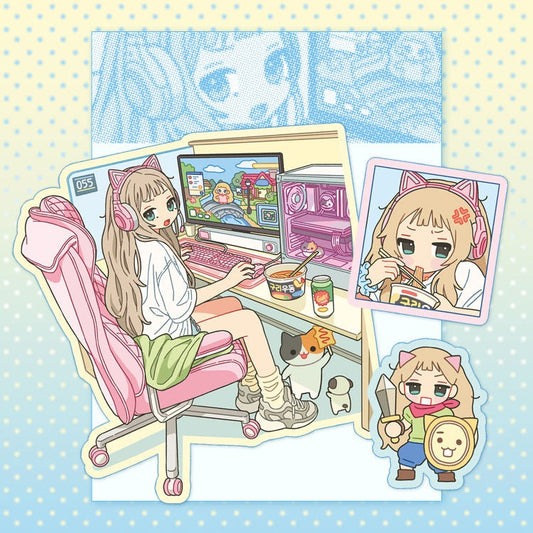 Guriming - PC life die cut sticker