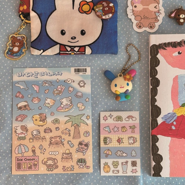 munyu - beach sheet sticker