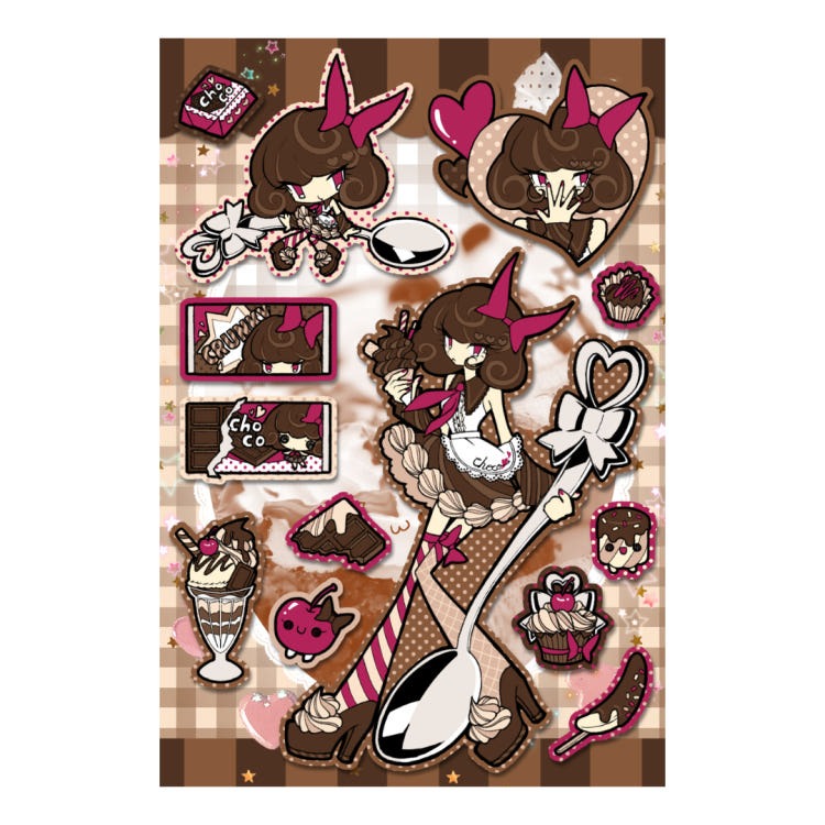 yamyam - bakery choco sticker
