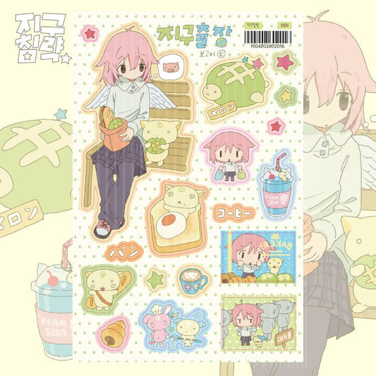 Earth Attack - report Sticker