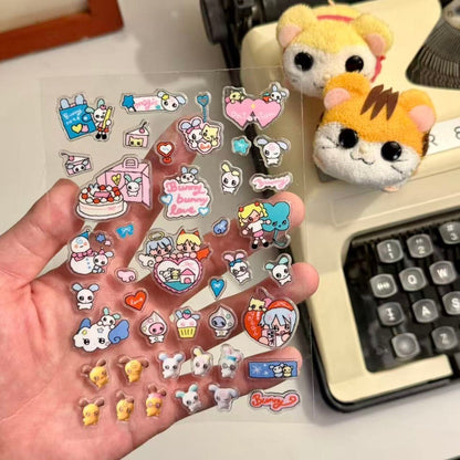 Onionion - Bunny Bunny love 3d sticker