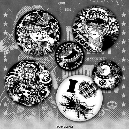 Gyohwi - Pin buttons (3 Types)