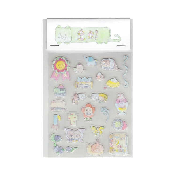 zinzoo - cucumber cat sheet sticker