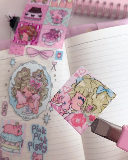 ♡ Sunonebird - The Pig Princess Roll Sticker Kiss Cut