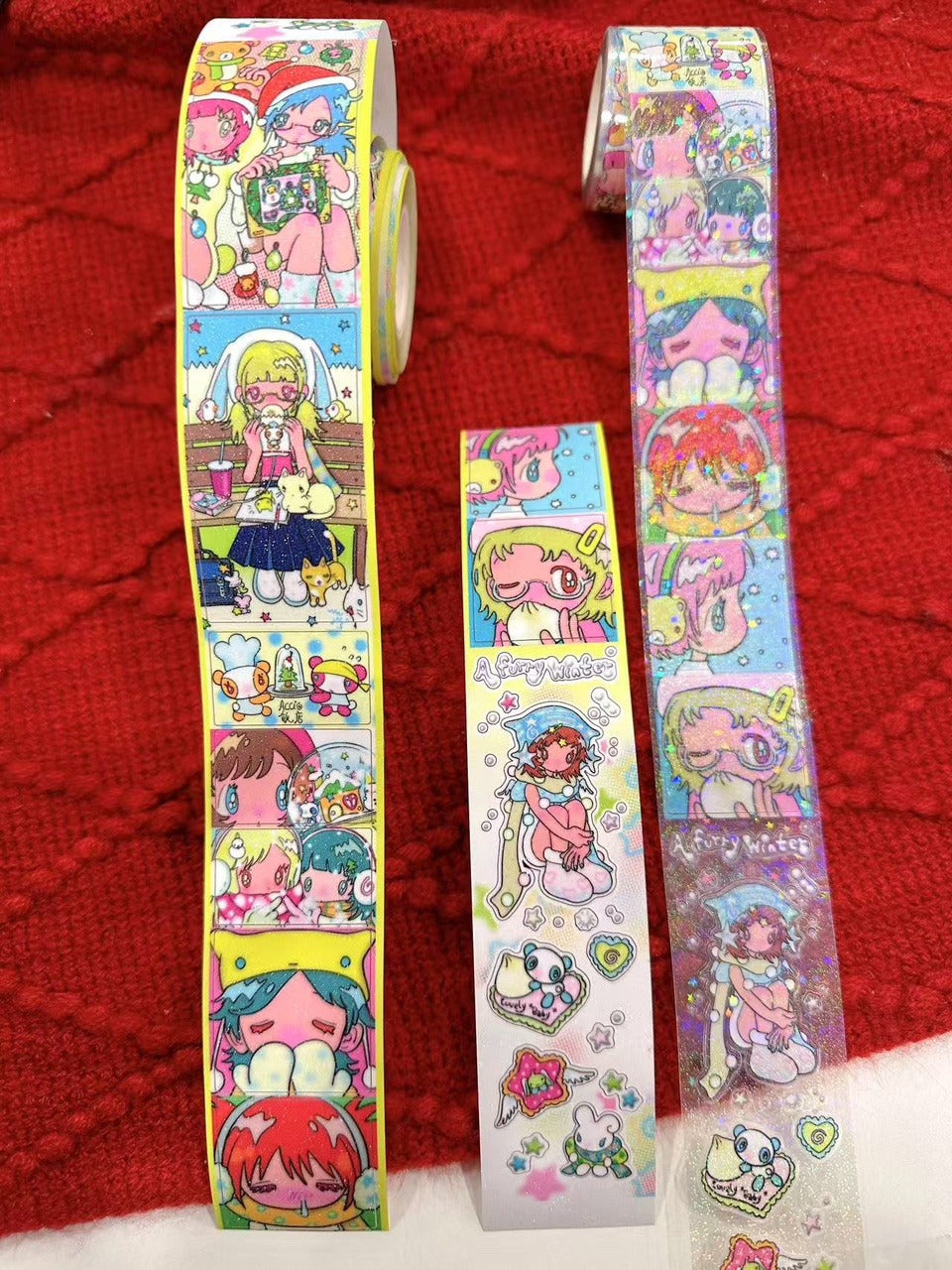 Accio Shop - A Furry Winter roll sticker kiss cut tape